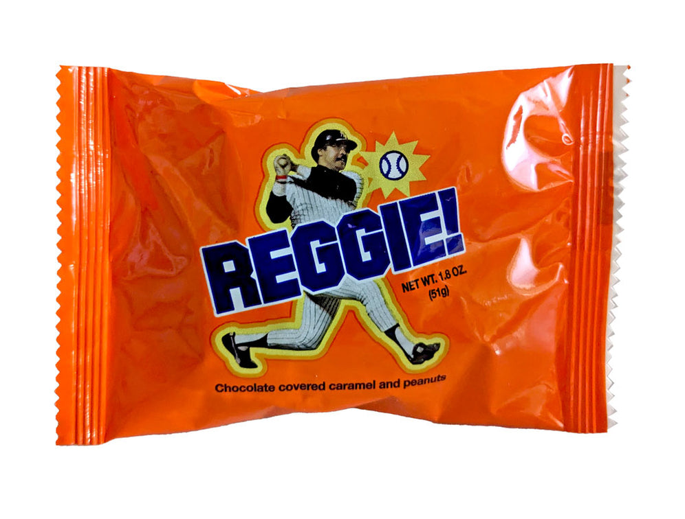 Reggie Label DISCONTINUED ITEM - Reggie 1.8oz Bar — b.a. Sweetie Candy Store