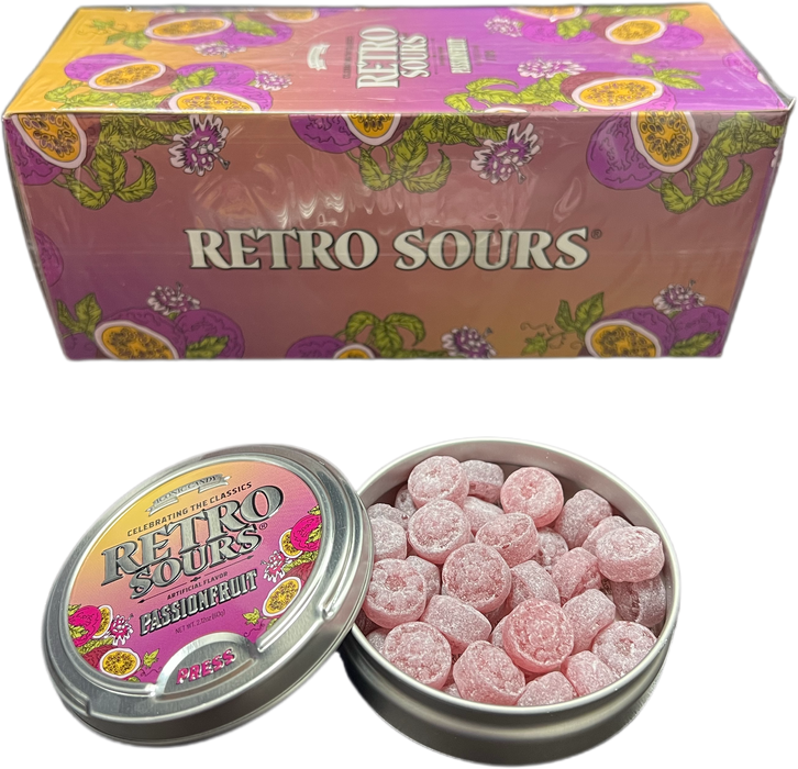 Retro Sours 2.12oz Tin Passion Fruit