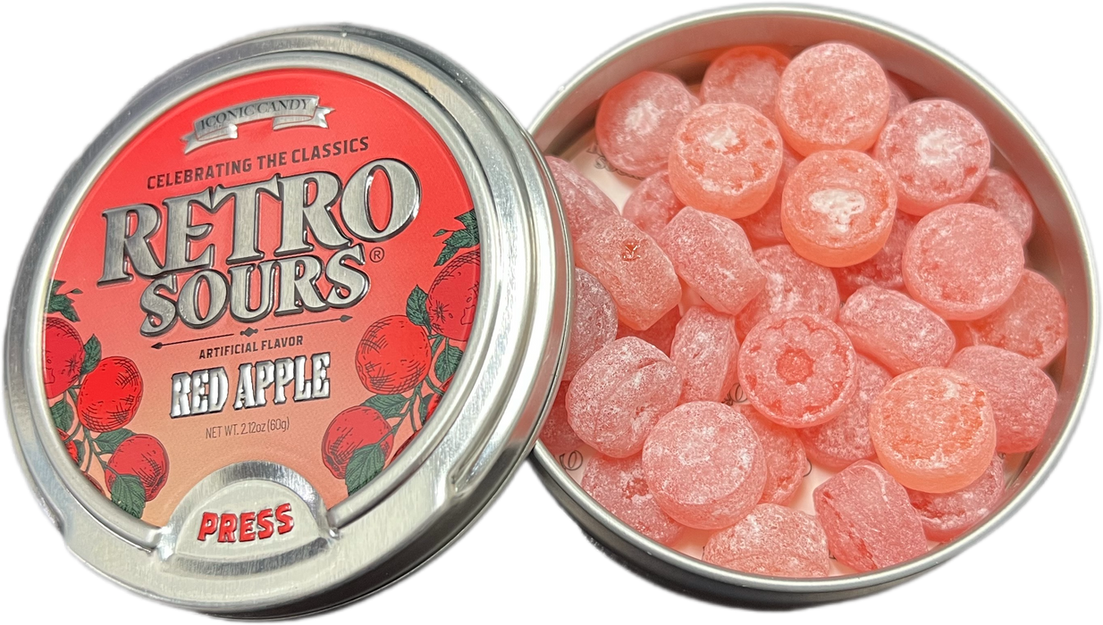 Retro Sours 2.12oz Tin Red Apple