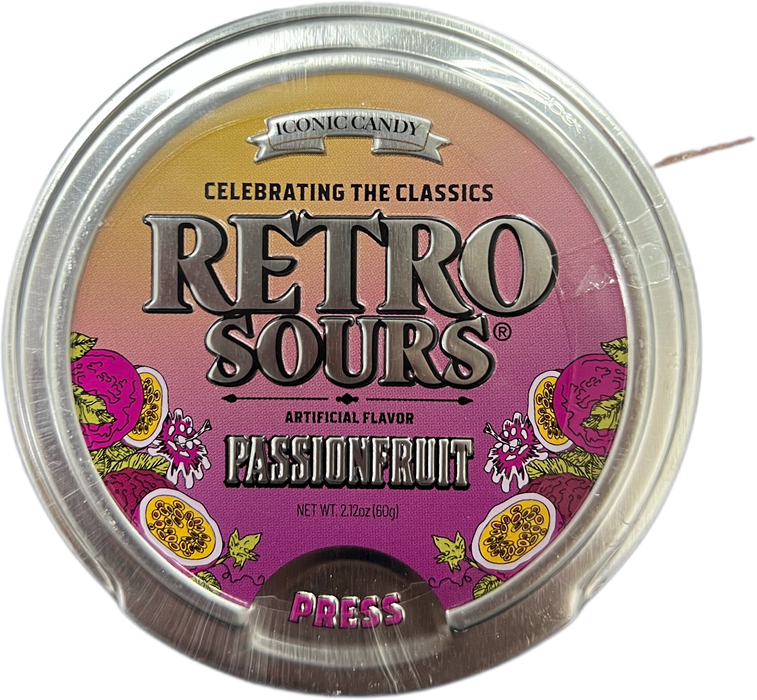 Retro Sours 2.12oz Tin Passion Fruit