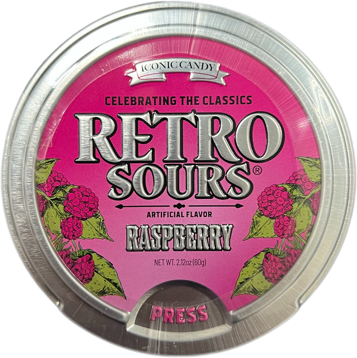 Retro Sours 2.12oz Tin Raspberry