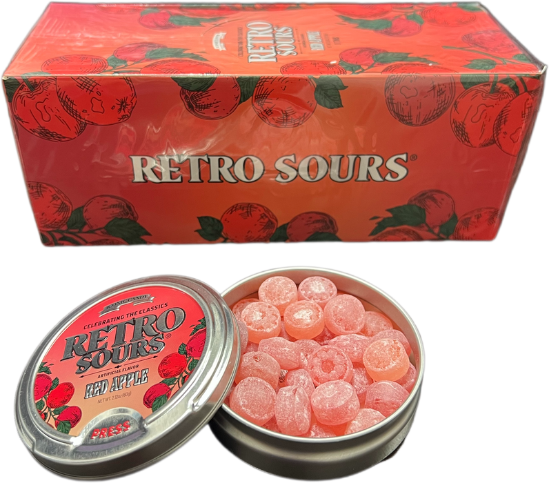 Retro Sours 2.12oz Tin Red Apple