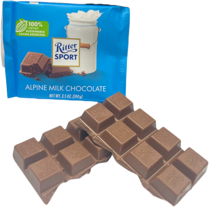 Ritter Sport 3.5oz Bar Milk chocolate Alpine