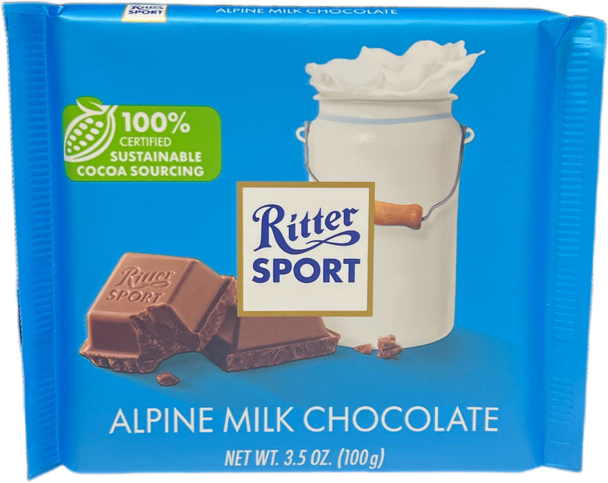 Ritter Sport 3.5oz Bar Milk chocolate Alpine