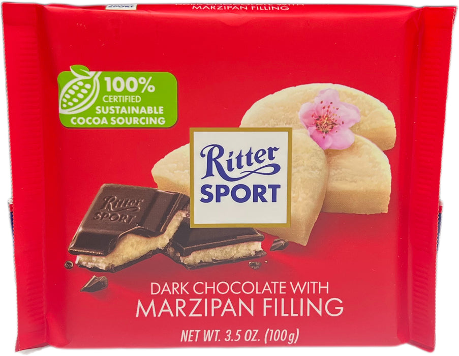Ritter Sport 3.5oz Bar Dark Chocolate Marzipan