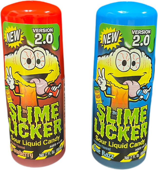 Slime Licker 2.0 2oz Bottle Strawberry or Blue Razz