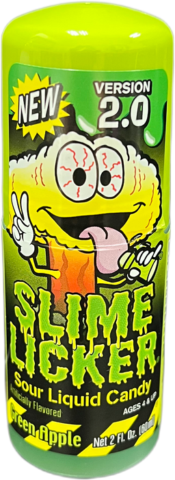 Slime Licker 2.0 2oz Bottle Green Apple and Black Cherry
