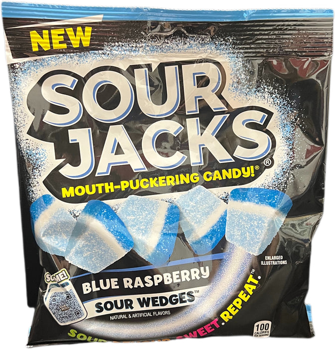 Sour Jacks Wedges Blue Raspberry 5oz Bag
