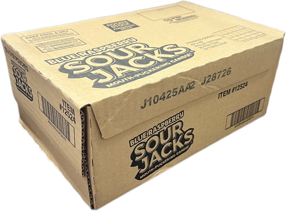 Sour Jacks Wedges Blue Raspberry 5oz Bag