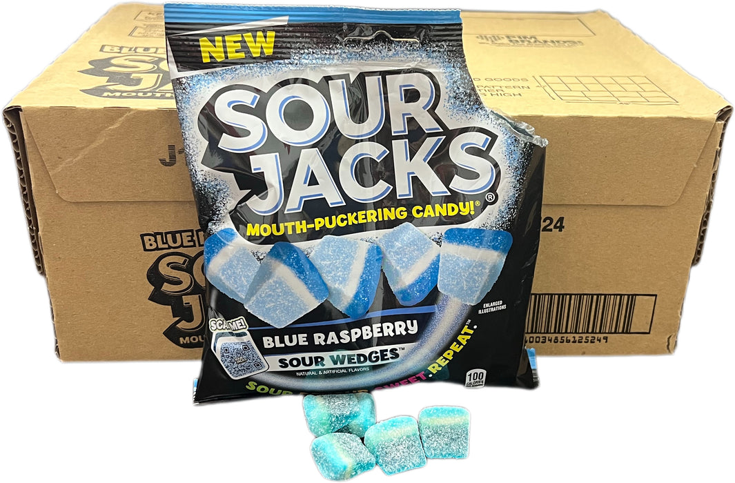 Sour Jacks Wedges Blue Raspberry 5oz Bag