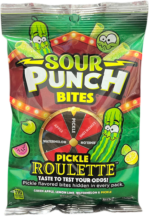 Sour Punch 5oz Bag Bites Pickle Roulette