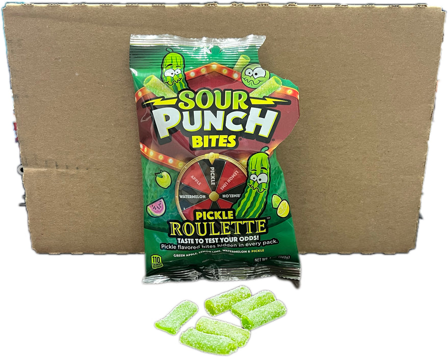 Sour Punch 5oz Bag Bites Pickle Roulette