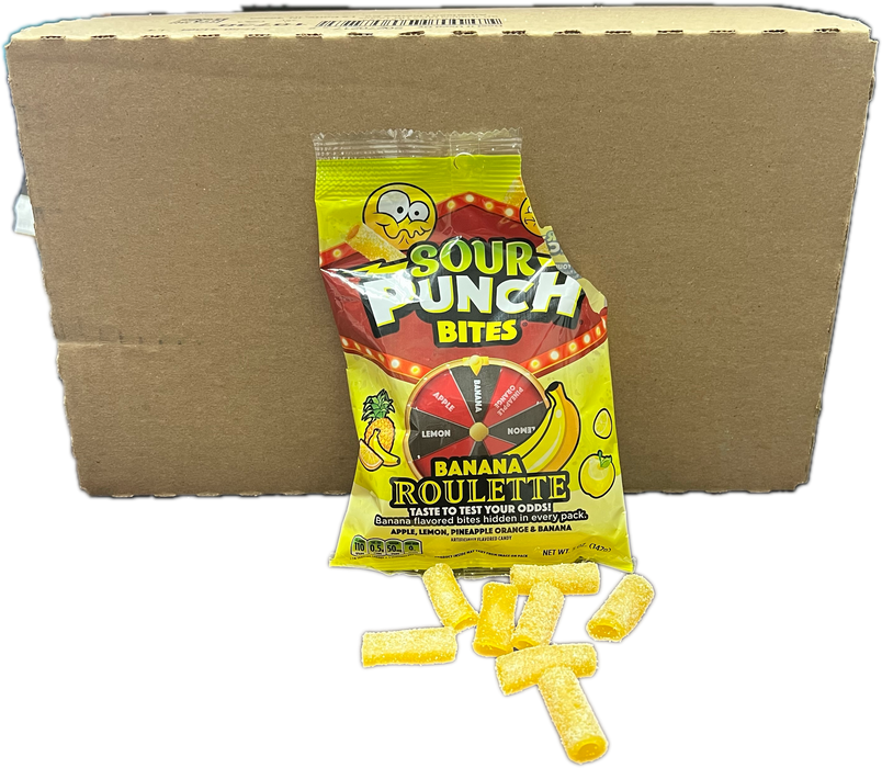 Sour Punch 5oz Bag Bites Banana Roulette