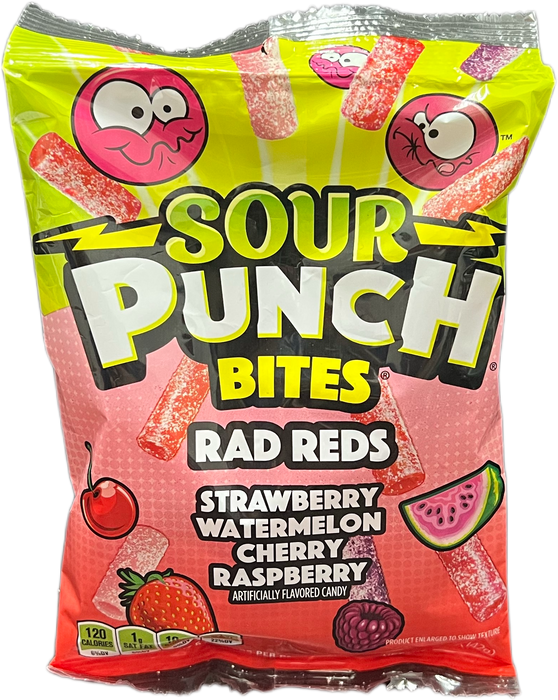 Sour Punch 5oz Bag Bites Rad Reds