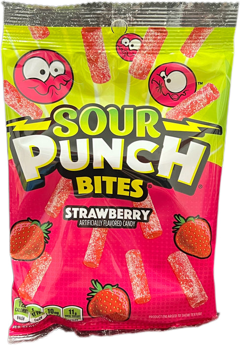 Sour Punch 5oz Bag Bites Strawberry