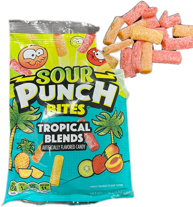 Sour Punch 5oz Bag Bites Tropical