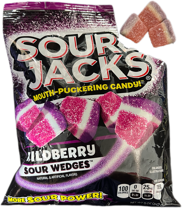 Sour Jacks Wildberry Wedges 5oz Bag