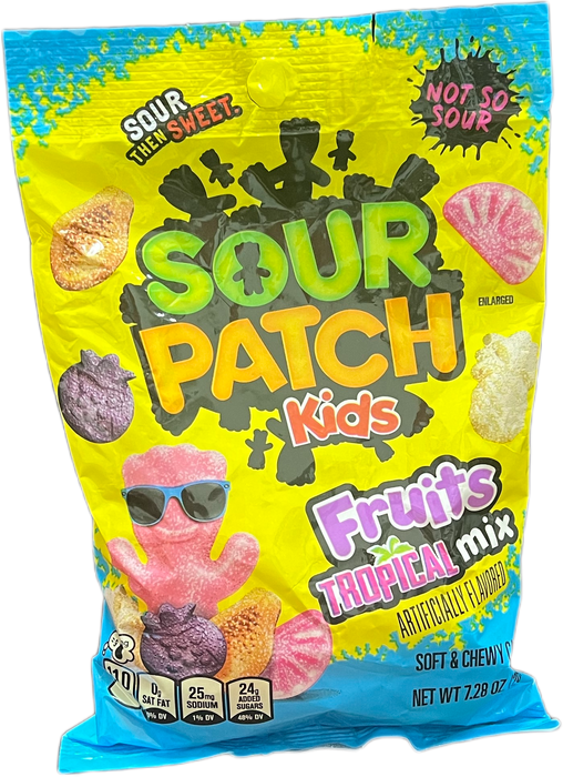 Sour Patch Kids 8oz Bag Fruits Tropical