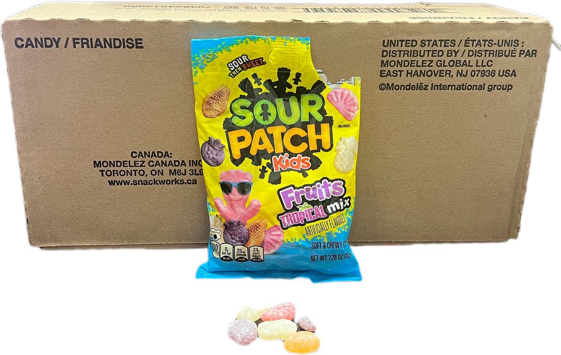 Sour Patch Kids 8oz Bag Fruits Tropical