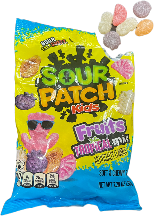 Sour Patch Kids 8oz Bag Fruits Tropical