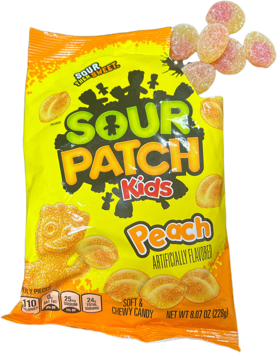Sour Patch Kids 8oz Bag Peach