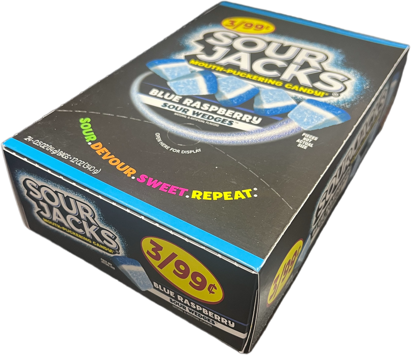 Sour Jacks Wedges Blue Raspberry .5oz Bag