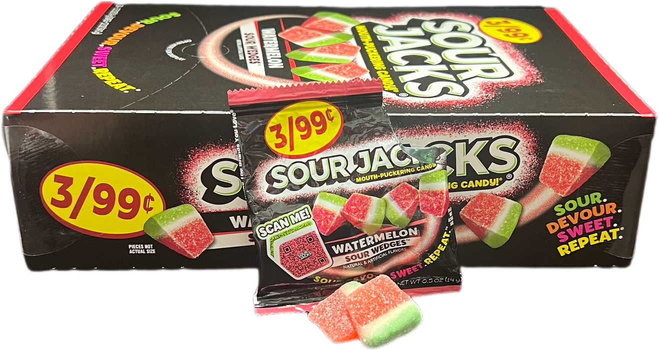 Sour Jacks Wedges Watermelon .5oz Bag