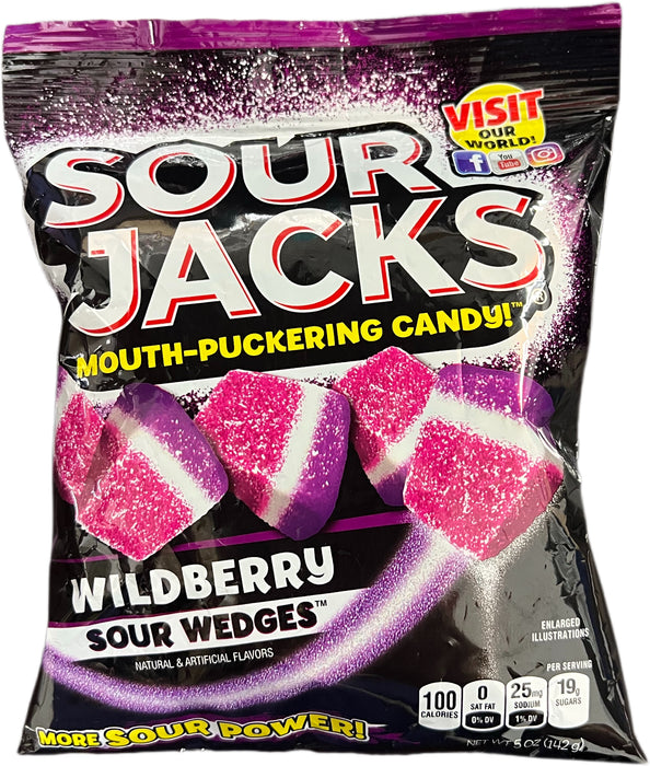 Sour Jacks Wildberry Wedges 5oz Bag
