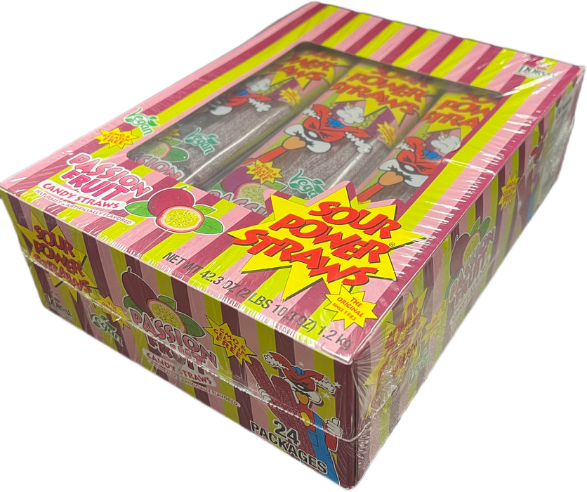 Sour Power Straws Passion Fruit 1.75oz Package