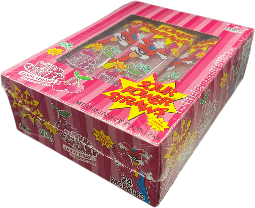 Sour Power Straws Wild Cherry 1.75oz Package