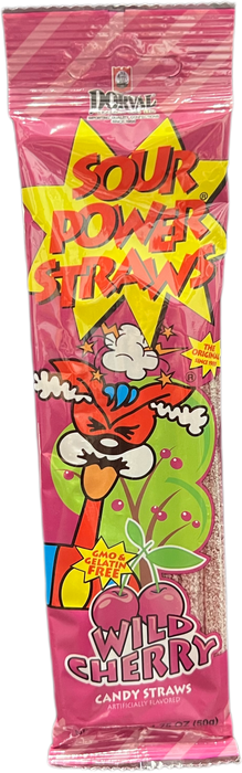 Sour Power Straws Wild Cherry 1.75oz Package