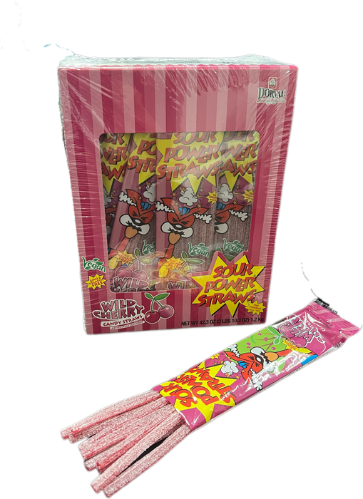 Sour Power Straws Wild Cherry 1.75oz Package