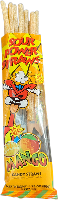 Sour Power Straws Mango 1.75oz Package