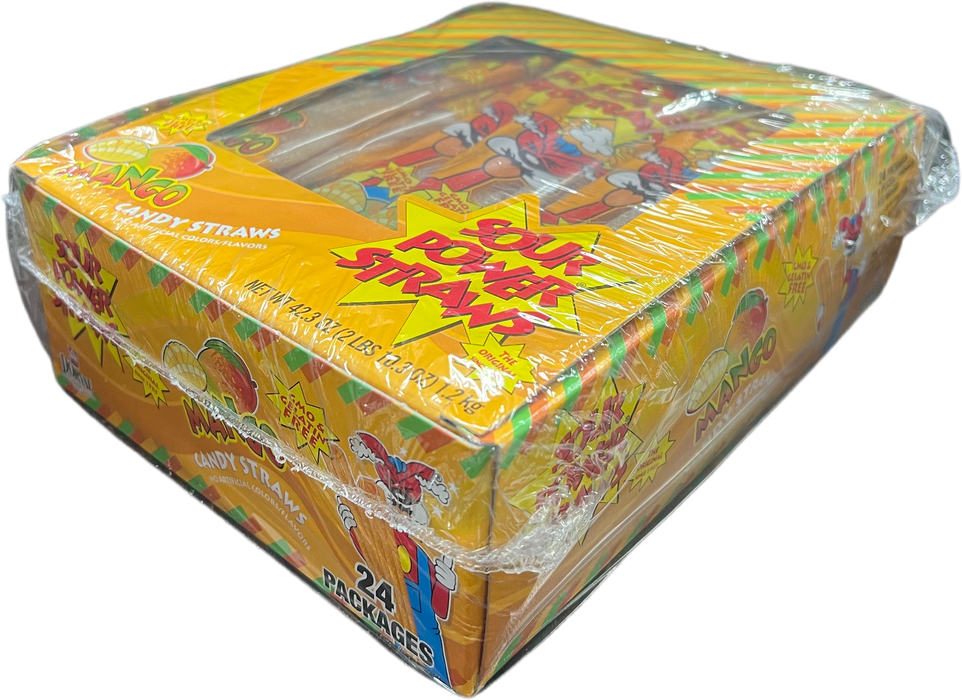 Sour Power Straws Mango 1.75oz Package