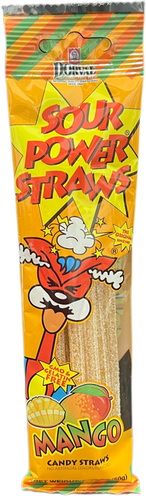 Sour Power Straws Mango 1.75oz Package
