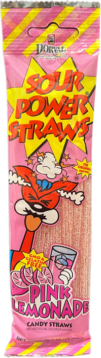 Sour Power Straws Pink Lemonade 1.75oz Package