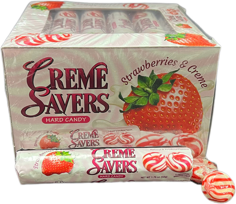 Creme Savers Strawberry and Creme 13ct Roll
