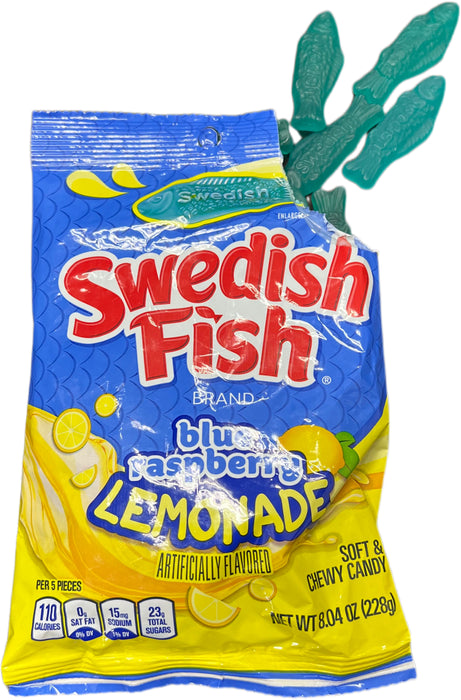 Swedish Fish 8oz Bag Blue Raspberry Lemonade
