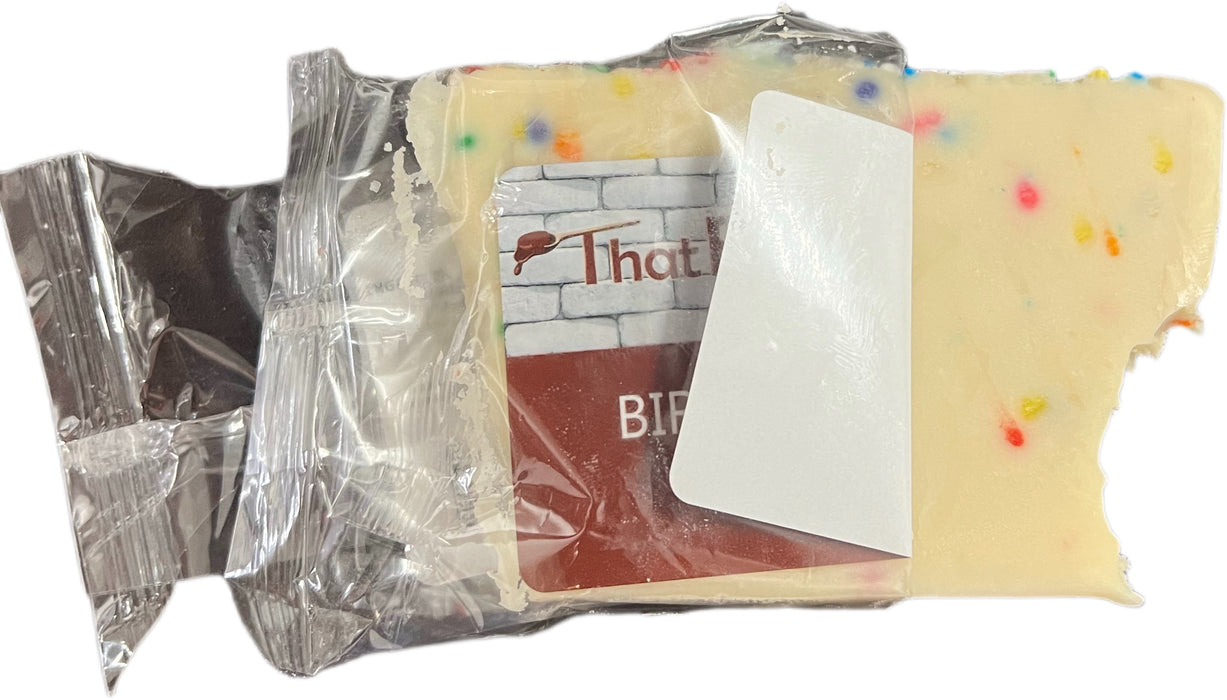 That Fudge Place Fudge 4oz Slice Birthday Cake