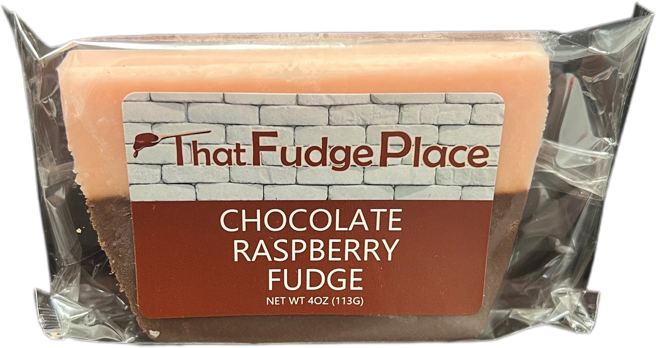 That Fudge Place Fudge 4oz Slice Chocolate Raspberry