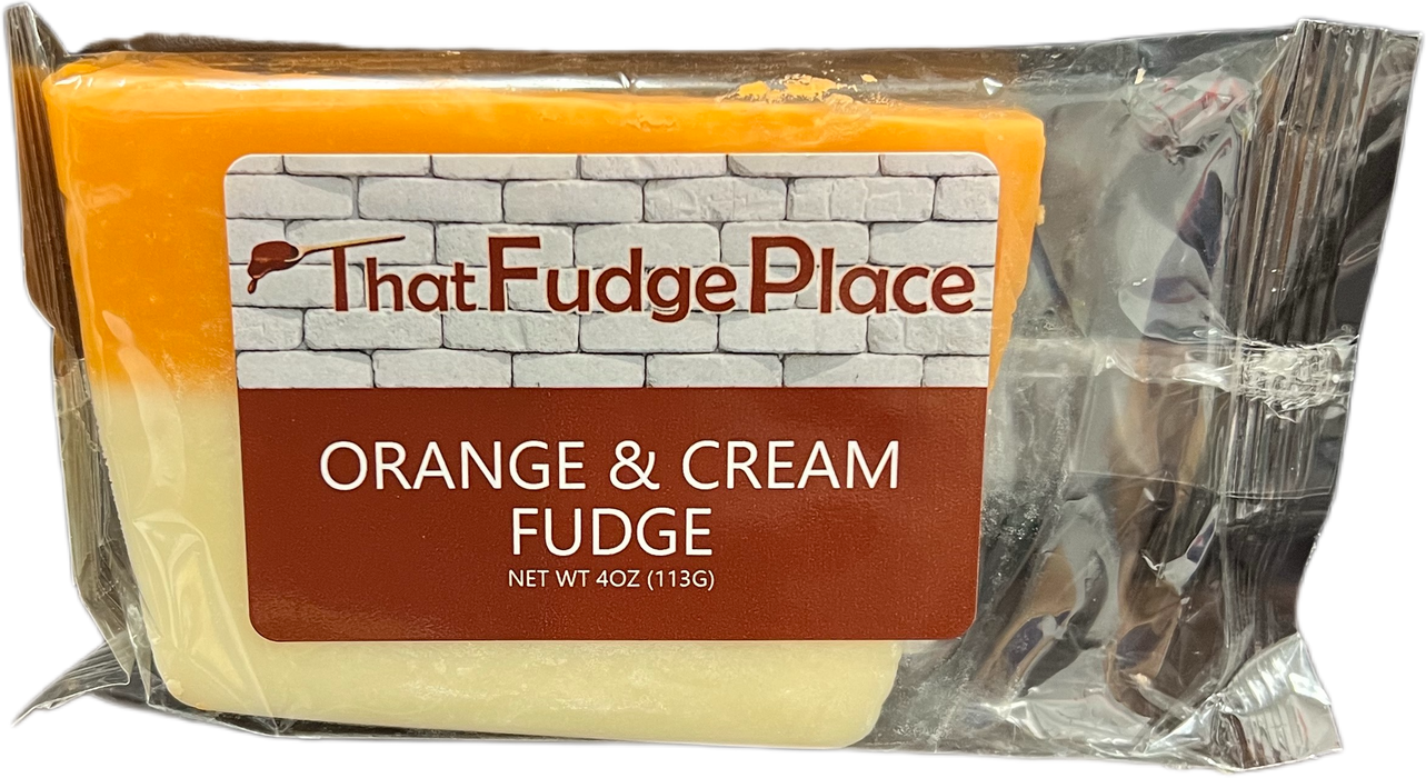 That Fudge Place Fudge 4oz Slice Orange and Cream