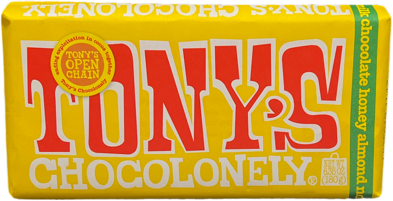 Tony's 6.65oz Milk Honey Almond Nougat Chocolate Bar
