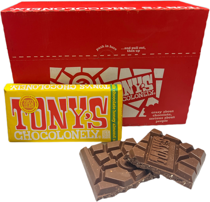 Tony's 6.65oz Milk Honey Almond Nougat Chocolate Bar