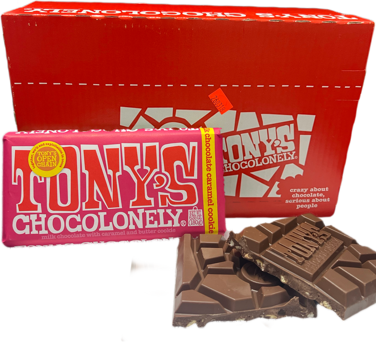 Tony's 6.65oz Milk Caramel Cookie Chocolate Bar