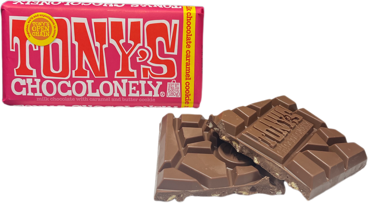 Tony's 6.65oz Milk Caramel Cookie Chocolate Bar
