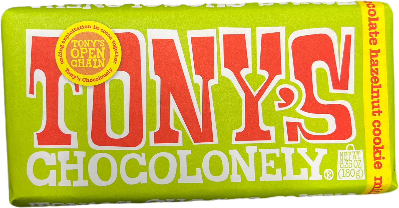 Tony's 6.65oz Milk Hazelnut Cookie Chocolate Bar