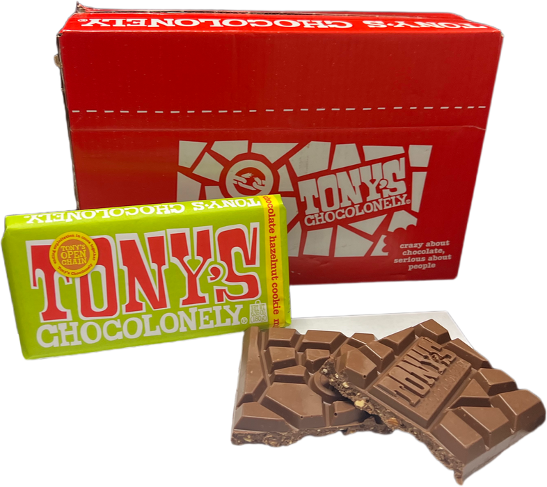 Tony's 6.65oz Milk Hazelnut Cookie Chocolate Bar