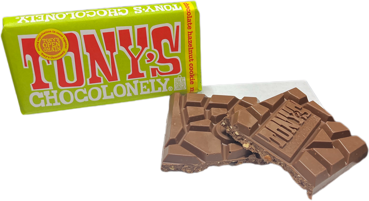 Tony's 6.65oz Milk Hazelnut Cookie Chocolate Bar