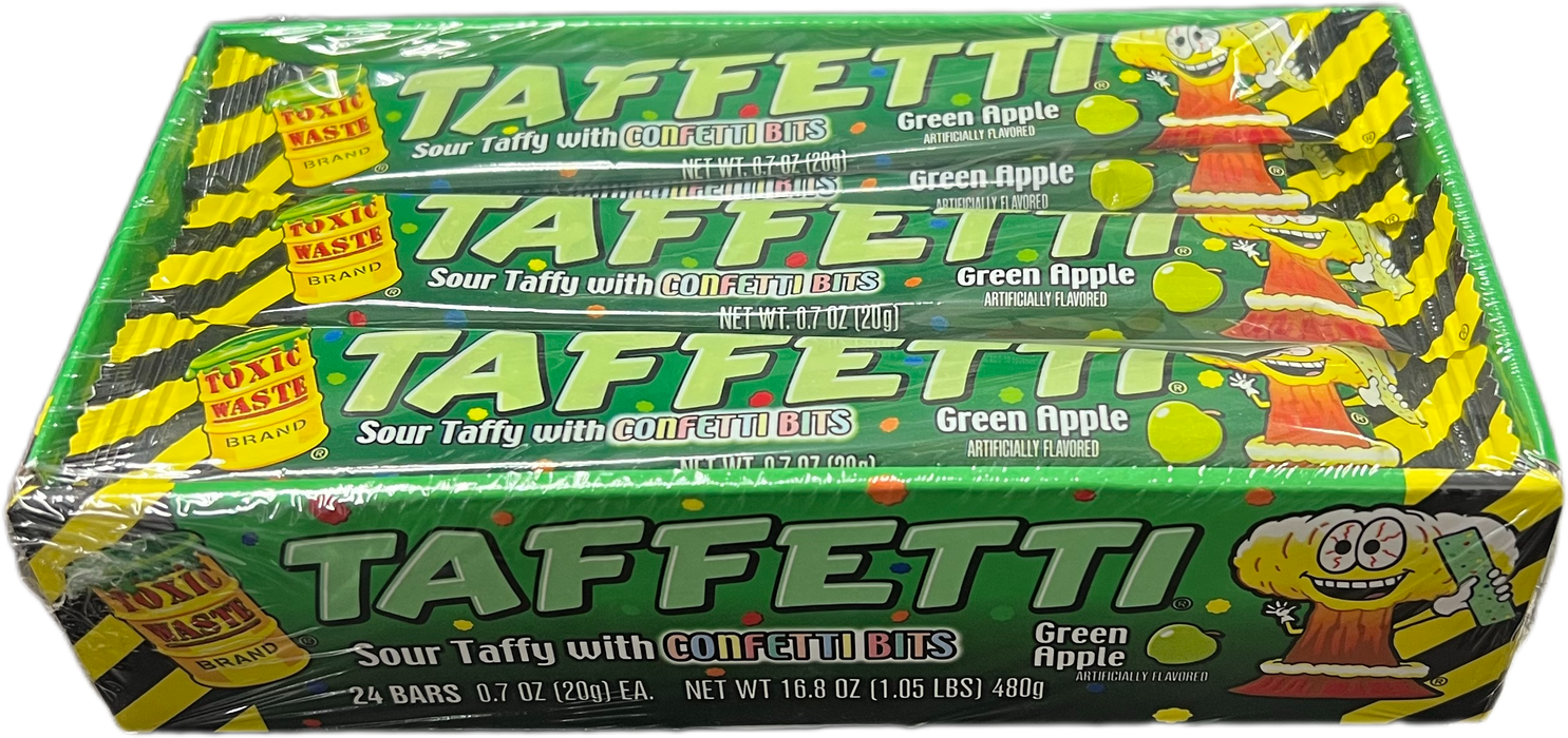 Toxic Waste Taffetti .7oz Bar Apple