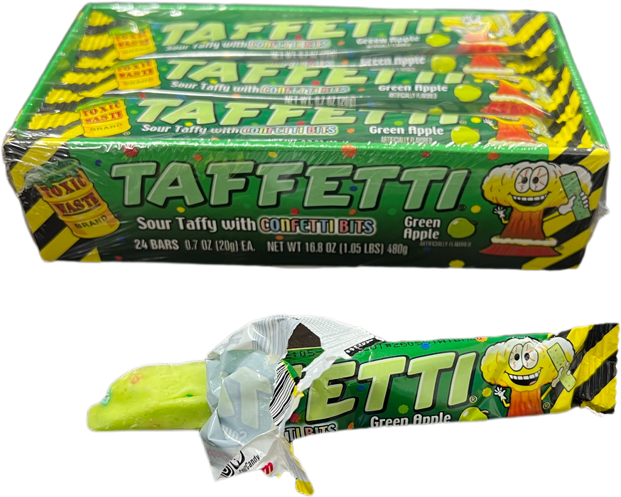 Toxic Waste Taffetti .7oz Bar Apple